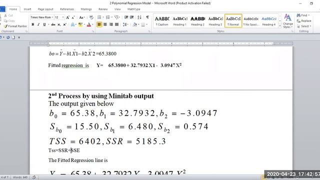 Introductions and Fitting of Polynomial Regression Model - Experimental Statistics Lec 1 смотреть онлайн
