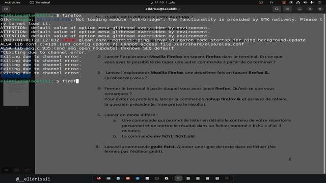 Système d'exploitation 1 SMI S3 TP 6 Linux ubuntu kali fedora darija شرح بالعربية смотреть онлайн