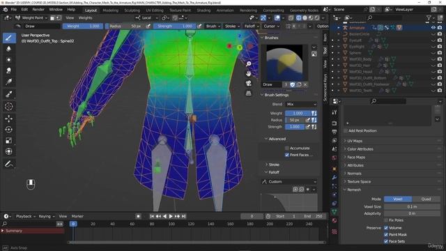 12. Part 2 Adding the character mesh to the Armature смотреть онлайн