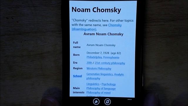 Wikipedia Search for Windows Phone 7 смотреть онлайн