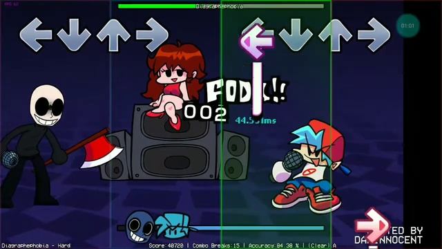 FNF vs Eteled Android - Diagraphephobia (Hard) смотреть онлайн