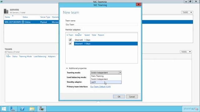 07 Windows Server 2012 Tutorial - NIC Teaming смотреть онлайн