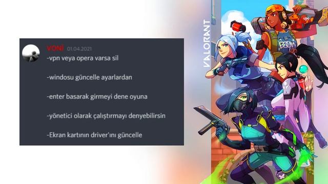 VALORANT BU OYUN SENİN İŞLETİM SİSTEMİNDE ÇIKMADI HATASI (TÜM ÇÖZÜMLER GÜNCEL 2021) смотреть онлайн
