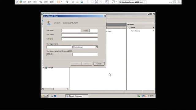 Create an Organizational Unit (OU) in Windows Server 2008 смотреть онлайн