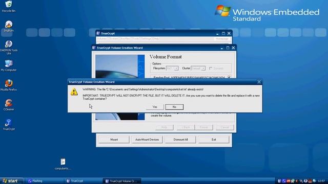 How to create a virtual disk drive with Truecrypt (Tutorial) смотреть онлайн
