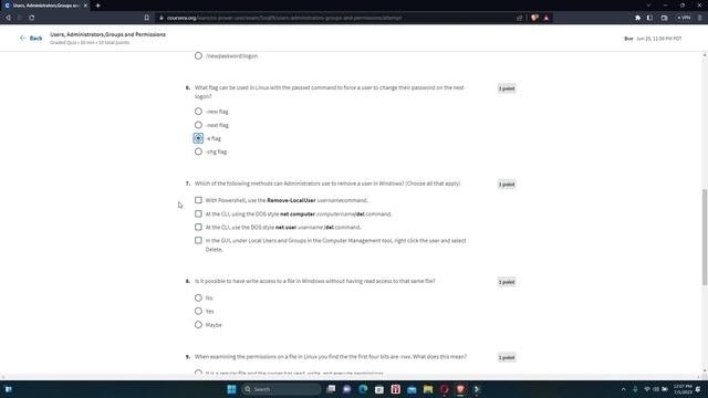 Operating Systems and You: Becoming a Power User week 2 quiz answers by Coursera смотреть онлайн