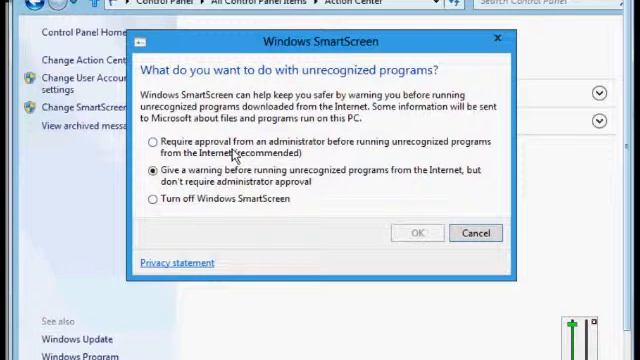 How to configure Smart Screen settings in Microsoft Windows 8 смотреть онлайн