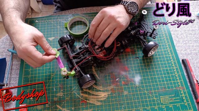 See How We Installed Magnetic LEDs Without Wires - Dori-Style RC Drifting Bodyshop! смотреть онлайн