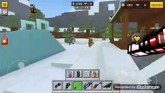 Pixel gun 3d. (How to use weapons in sandbox) смотреть онлайн