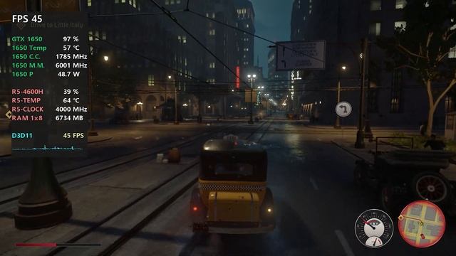 Mafia Definitive Edition Gameplay on 4600H 1650 Lenovo Legion 5 (MSI Afterburner Stats) смотреть онлайн
