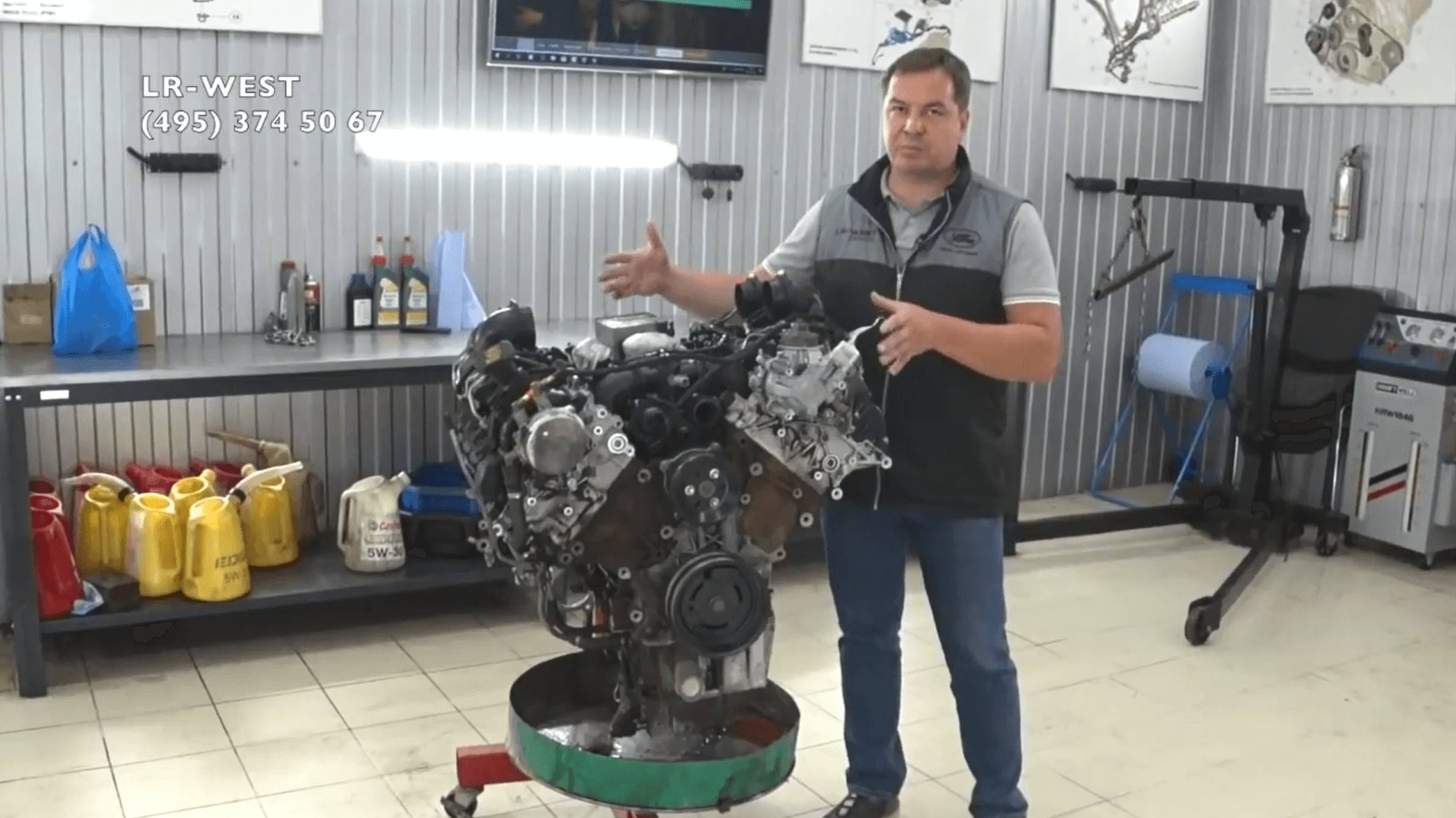 Ремонт дизельного двигателя 4.4 TD Рендж Ровер. Устройство и описание. Часть 1 смотреть онлайн