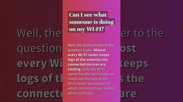 What is being looked at on my wifi? смотреть онлайн
