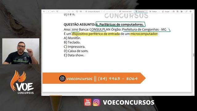 CONCURSO PREFEITURA DE MACAÍBA RN - INFORMÁTICA - PROFESSOR LOURIVAL KERLON. смотреть онлайн
