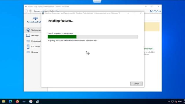 Acronis Snap Deploy 5 - Creating WinPE media on Windows 10 (no ADK previously installed) смотреть онлайн