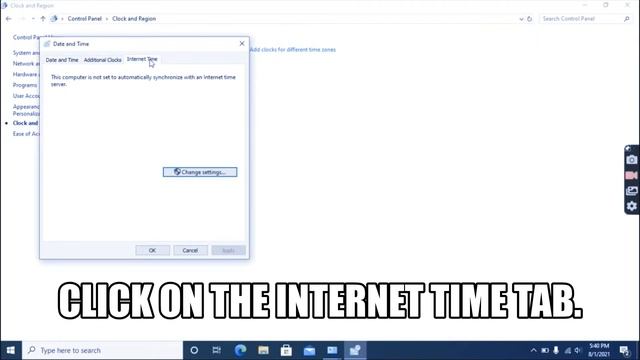 how to sync system clock time with internet in Windows 10 смотреть онлайн
