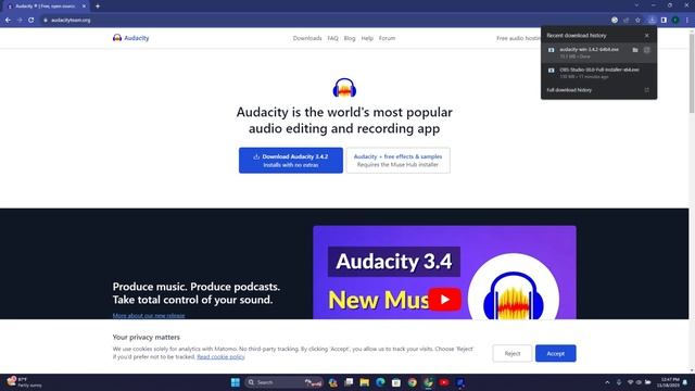How To Download Audacity Windows 11,10,8.1,7 смотреть онлайн