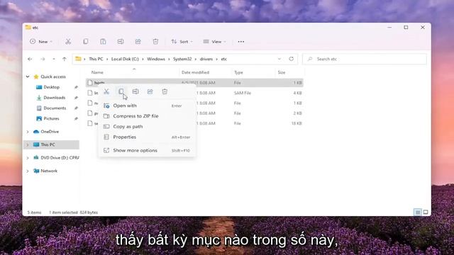 Cách chỉnh sửa file hosts trên Windows 11 смотреть онлайн