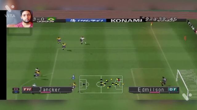 Jogando Winning Eleven 2002 ps1 Nostalgia смотреть онлайн