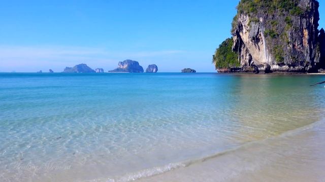 [ASMR] 4K Peaceful Summer Beach, Ocean Waves / Sound for Relaxation, Sleep, Meditation and Study смотреть онлайн