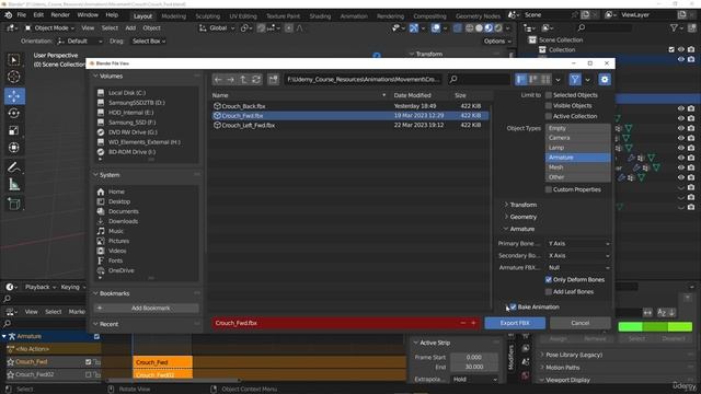 53. Student challenge Export the crouch animations смотреть онлайн