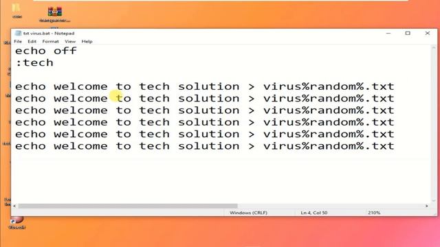 [Notepad Trick] How to Create Virus Bomb, File Generator, Virus using Notepad | By Tech Solution смотреть онлайн