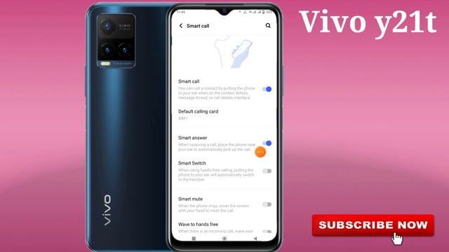 Vivo y21t Smart Call setting | Vivo y21t mobile me Smart Call kaise kare / Smart Call on setting смотреть онлайн