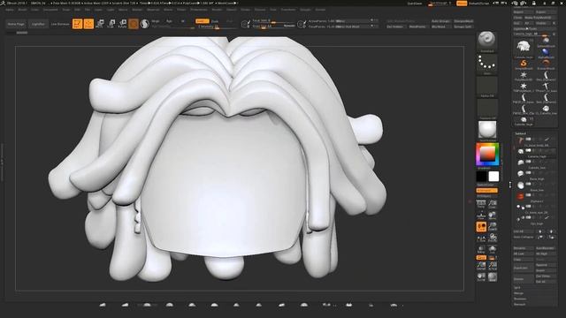 Fast Cartoon Design #2 - Conformable Hair Generation - By Luis Duarte
