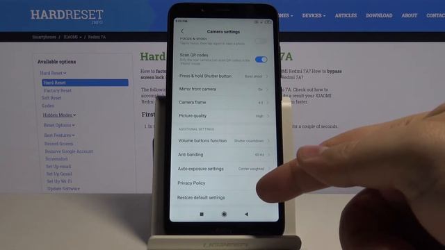 How to Reset Camera Settings in XIAOMI Redmi 7A – Restore Camera Settings смотреть онлайн