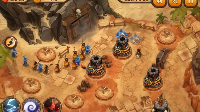 Evil Defenders - Paladins' Crossroad Chaos level walkthrough 3 star (No Commentary) смотреть онлайн
