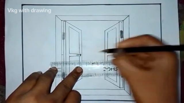 How to draw open window scenery easy step by step/ janala drawing tutorial easy/ pencil drawing смотреть онлайн