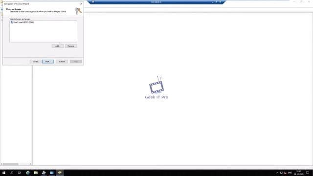 Delegation control to Domain User - How to Delegate control in Active Directory Users and Computers смотреть онлайн