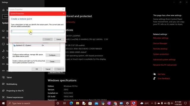 How to Create a System Restore Point (Windows 11, 10, 8, 7) смотреть онлайн