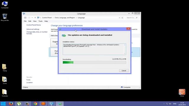 Windows 8 - How to change display language смотреть онлайн