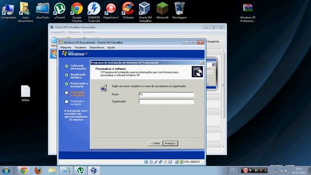 Usar o virtualbox e instalar o windows XP смотреть онлайн