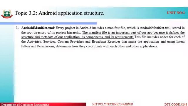3 2 Android application structure смотреть онлайн