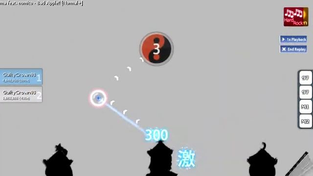osu! Masayoshi Minoshima feat. nomico - Bad Apple!! (Normal) HR+HD смотреть онлайн