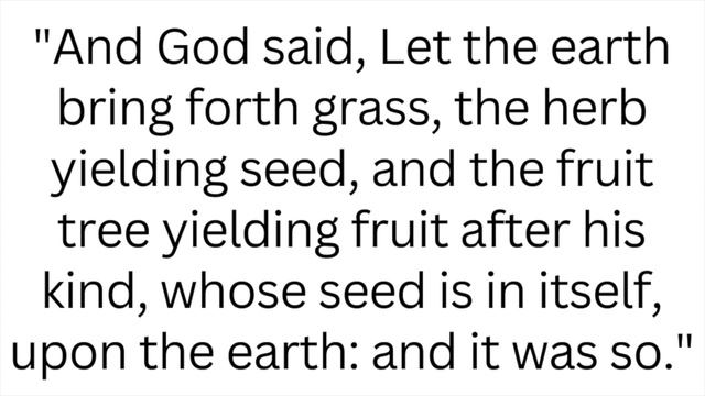 Genesis 1:11 (KJV) смотреть онлайн