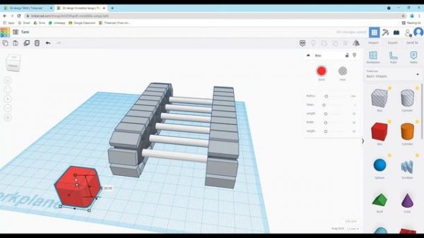 {Tinkercad 3D Model}tank_1 part 1