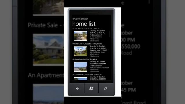 Open Home Finder for Windows Phone 7 смотреть онлайн