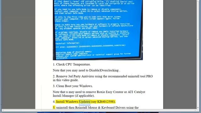 Fix Windows Stop/blue Error 0X000000C5 смотреть онлайн