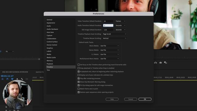 How To Change Default Transition Length In Premiere Pro For Audio & Video Fades смотреть онлайн
