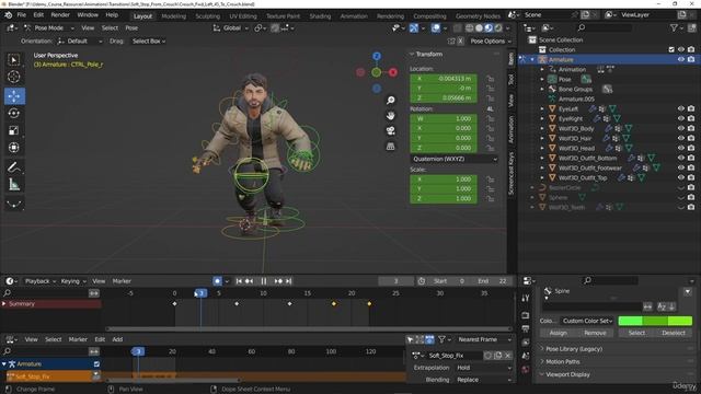 63. Creating the crouch fwd 45's to crouch soft stop смотреть онлайн
