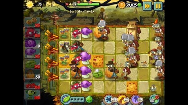 Plants vs Zombies 2 | Lost City Day 23 | Walkthrough