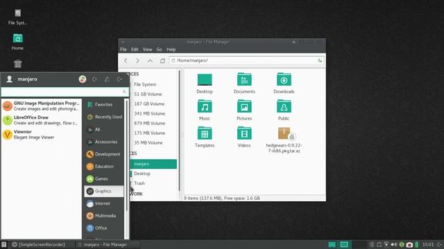 Manjaro XFCE Edition (16.10.3) смотреть онлайн