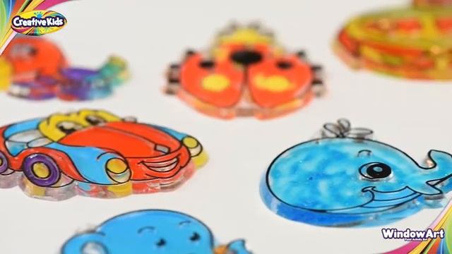 Window Paint Art Stickers Kit Kids – Children’s Make Your Own Fun Suncatchers Set 2020 смотреть онлайн