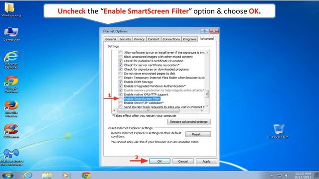 Disable Smart Screen feauture in InternetExplorer (How To) смотреть онлайн