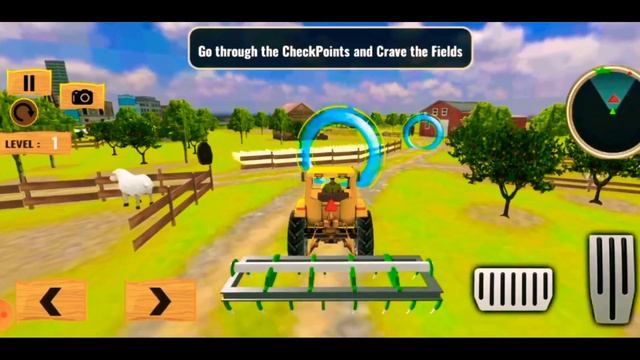 Real Tractor Farming Simulator - New Harvester Farm Game 2022 - Android Game смотреть онлайн