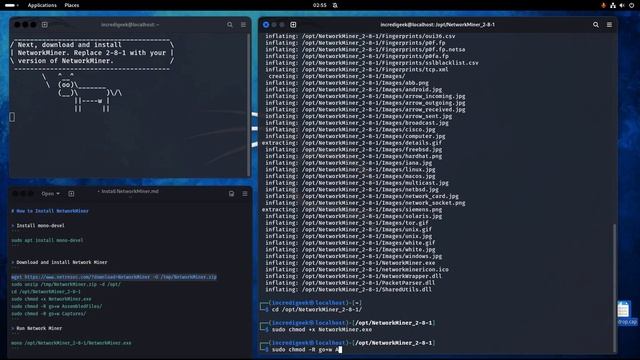 Install NetworkMiner on Kali Linux смотреть онлайн