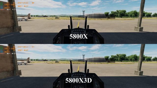 DCS World AMD Ryzen 7 5800X Vs 5800X3D, RTX 4080 @5120x1440
