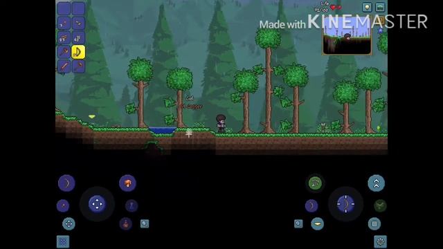 Terraria 1.3 Mobile Keyboard and Mouse Episode 2 slimes and vulture смотреть онлайн